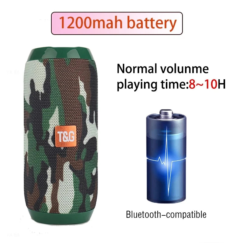 Portable Wireless Bluetooth Speaker – Powerful Subwoofer, FM Radio, Hands-Free Calling